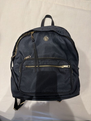 Ynot? Milan Backpack new, navy with gold details