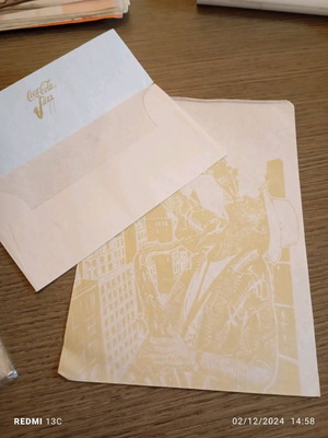 Used correspondence, 1 envelope and 1 sheet