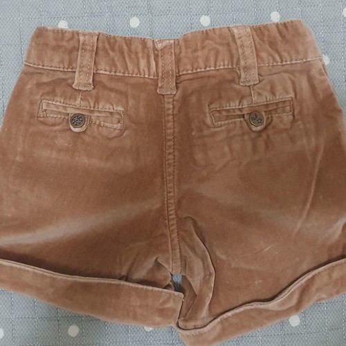 DP...am velvet brown zip culotte 98% cotton used for 4 years old