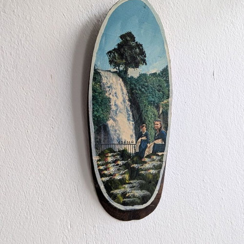 Vintage wooden frame used, painted from Edessa