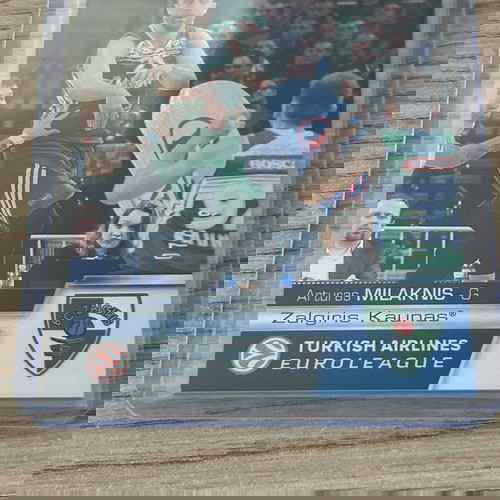 Κάρτα Arturas Milaknis Zalgiris Euroleague Upper Deck 2015-16 Card 7/49 FOIL