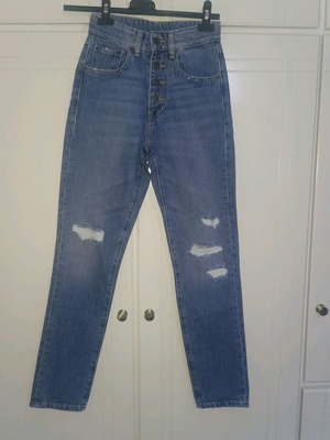 No Thinkin jeans new with rips, blue, size XXXS