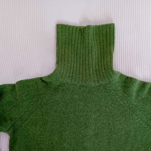 Wool sweater dress used, green Zara size M