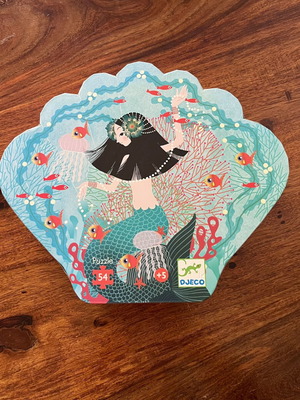 Djeco Aquatic Paradise Mermaid Puzzle 54 Pieces Like New