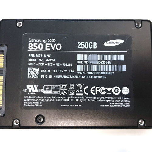 Samsung 850 SSD EVO 250GB 2.5-inch internal drive like new