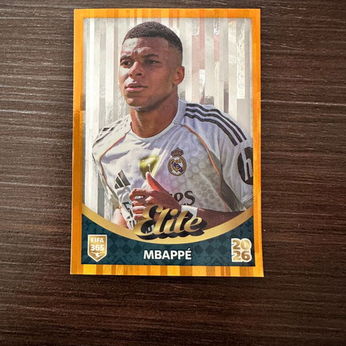 Panini FIFA 365 2026 Kylian Mbappé Elite Orange Bronze Parallel sticker new