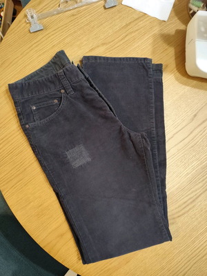 Zara men's corduroy pants like new, size L, gray brown