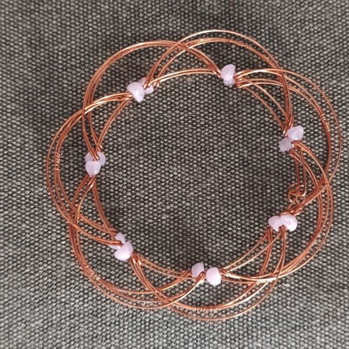 3D Wire Mandala bracelet made to order