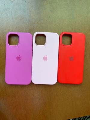 Apple cases for iPhone 12 Pro Max used, set of 3 with wear