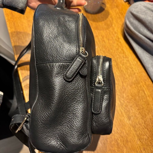 Coccinelle leather backpack like new, black