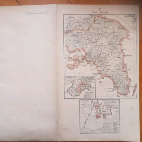 Maps from travel book used, chromolithographs