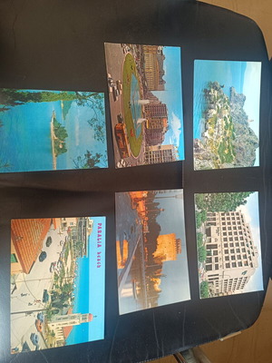 Vintage Greek postcards set of 6, like new, Thessaloniki and Corfu