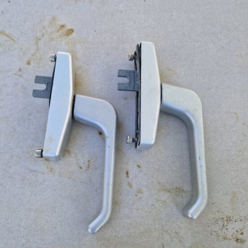 Aluminum door handles set pair like new