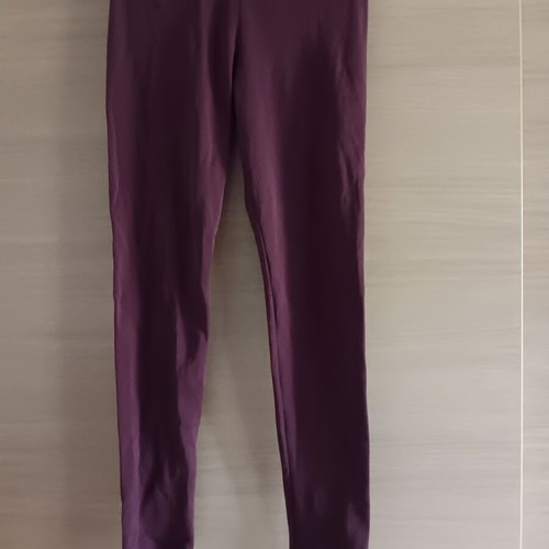 Pink Woman women's leggings used, burgundy color, size S