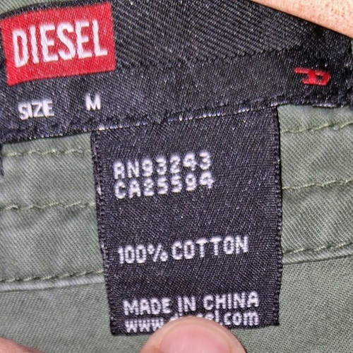 Diesel Vintage Y2K Utility Dress Jacket green, like new