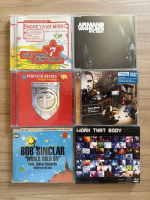 Electronic clubbing CDs collection like new, Armin van Buuren & more