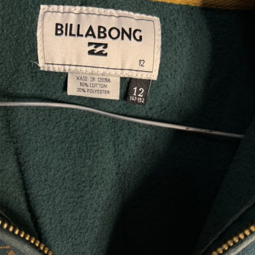 Billabong jacket for boys 12 years green used