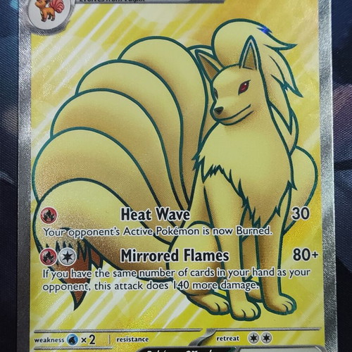 Ninetales ex Ultra Rare 151 Pokemon card