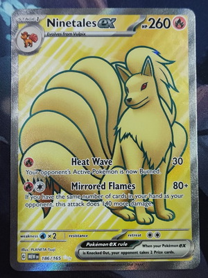 Ninetales ex Ultra Rare 151 Pokemon card