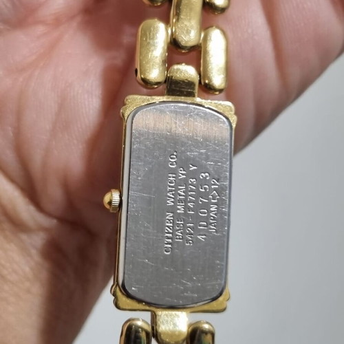 Vintage Citizen Elegance γυναικείο ρολόι με επιχρύσωση από ατσάλι, μεταχειρισμένο quartz