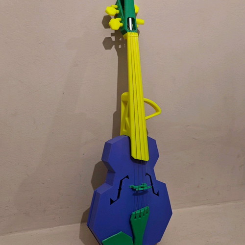 3D Printed Violin Joker Edition new with Daddario Debut strings, bow and case
