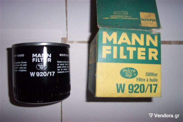  MANN W 920/17 -filtro ladiou -  VW 411-412 - T2 T3 BUS KlOYBA 1,7-1,8-2,0 - PORSCHE 914 1,7-1,8-2,0