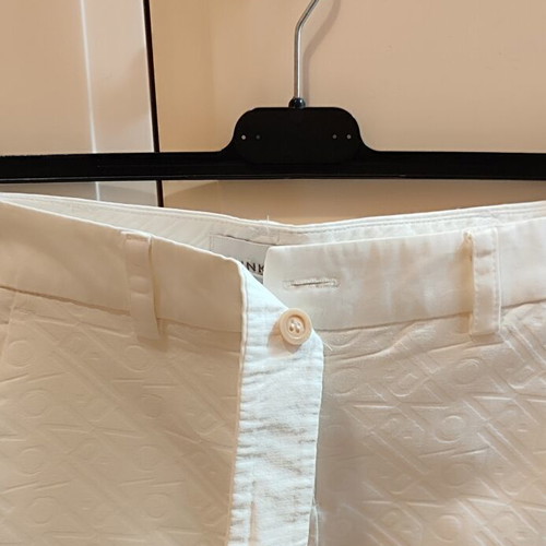 Pinko White Pencil Skirt with Embossed Monogram Like New