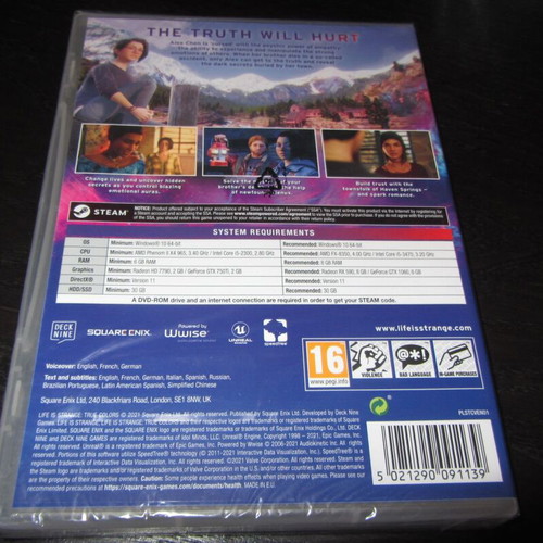 Life Is Strange True Colors PC DVD καινούργιο σφραγισμένο