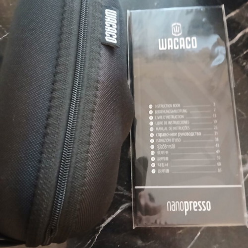 Wacaco Nanopresso manual portable espresso machine new with carrying case