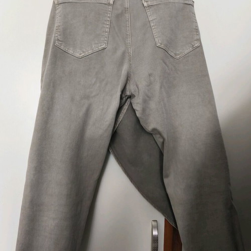 Acerbis elastic jeans with apron like new, size M 38 10, gray beige