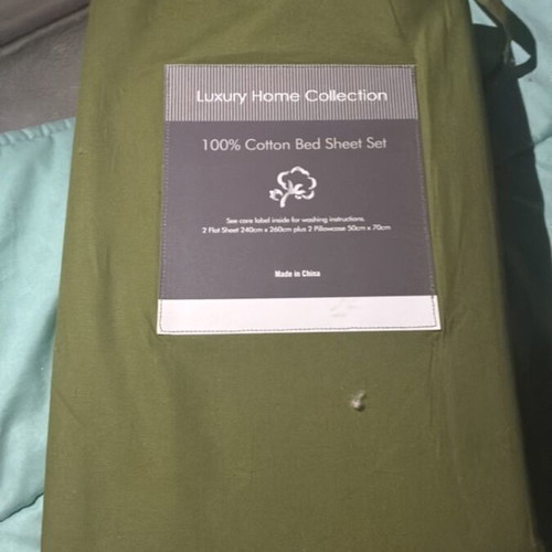 100% Cotton Bed Sheet Set, Luxury Home Collection