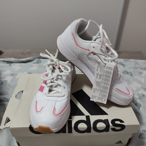 Adidas Tensaur Switch J sneakers, white and pink, size 37