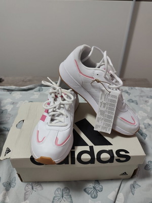 Adidas Tensaur Switch J sneakers, white and pink, size 37