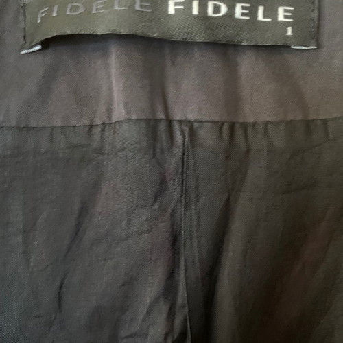 FIDELE trench coat used, dark blue, size small-medium
