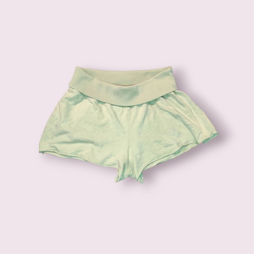 Pistachio Green Shorts like new, size S-M, cotton, adjustable waist