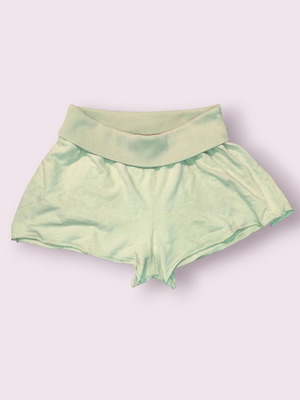 Pistachio Green Shorts like new, size S-M, cotton, adjustable waist