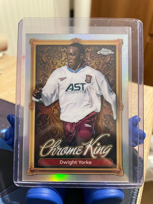 Topps Dwight Yorke 2025-26 Premier League Chrome King CK2 Aston Villa like new