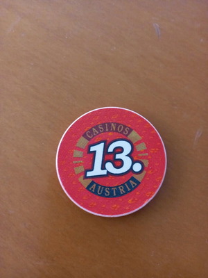 Set of 2 collectible casino chips from Austria like new