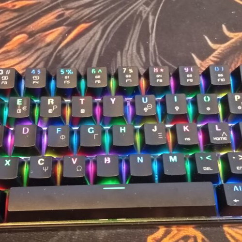 Motorspeed CK62 wireless keyboard with extra keycaps