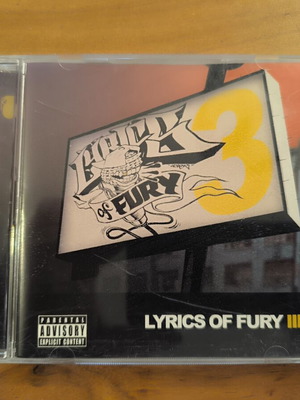 Lyrics Of Fury III CD like new, hip-hop