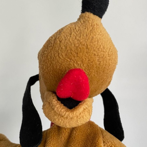 Disney Pluto vintage plush beanbag toy 1997 used