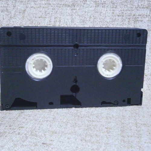 Hunting VHS used, vintage rental video cassette