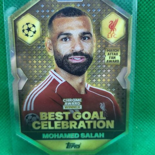 M. Salah Best Goal Celebration Match Attax 2026 Fan Award κάρτα καινούργια