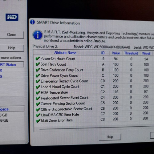 Western Digital Blue 3.5" HDD 500GB 16MB Cache SATA