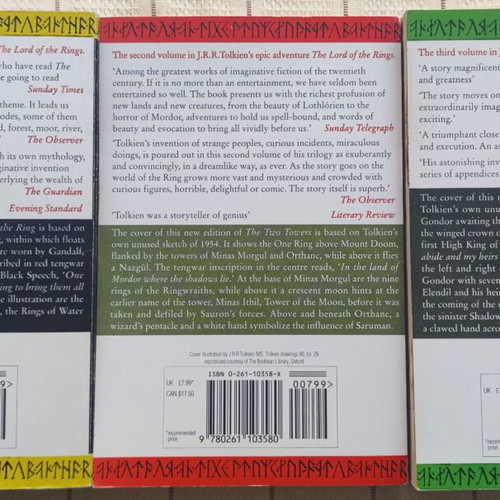 The Lord Of The Rings trilogy used, hardcover