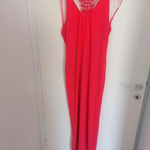 Benetton cotton red dress size Large