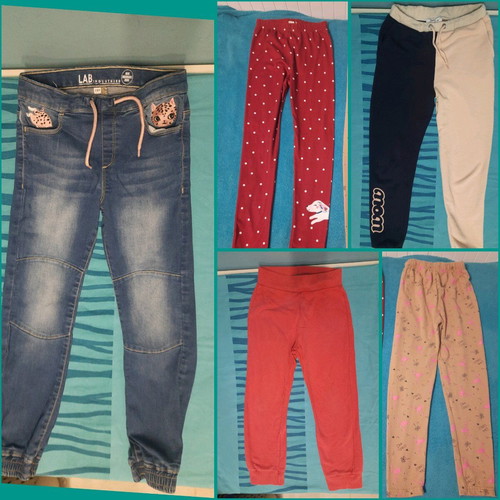 Pack of 8 girls' pants and jeans like new