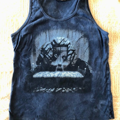 Skulbone Gothic top blue like new, size M