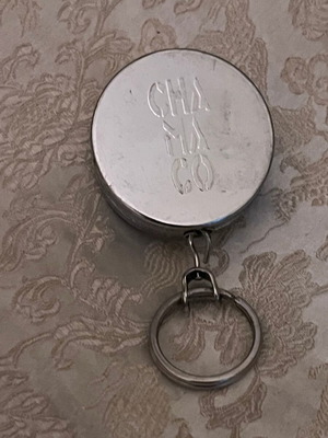Keychain with chain like new, silver