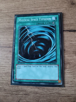 Mystical Space Typhoon YuGiOh Card near mint, 1st Edition